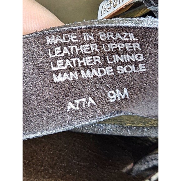 Tory Burch Briza Metallic Silver Gray Leather Gladiator Sandals 9M EUC! $265 - Picture 13 of 13